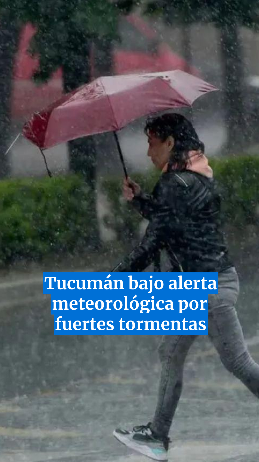TUCUMÁN BAJO ALERTA METEOROLÓGICA  DE TORMENTAS FUERTES